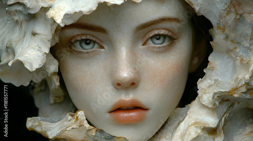 Face Emerging From Stone Ca...