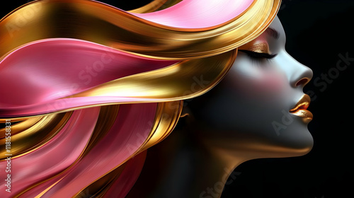 Golden and Pink Elegance Fl...
