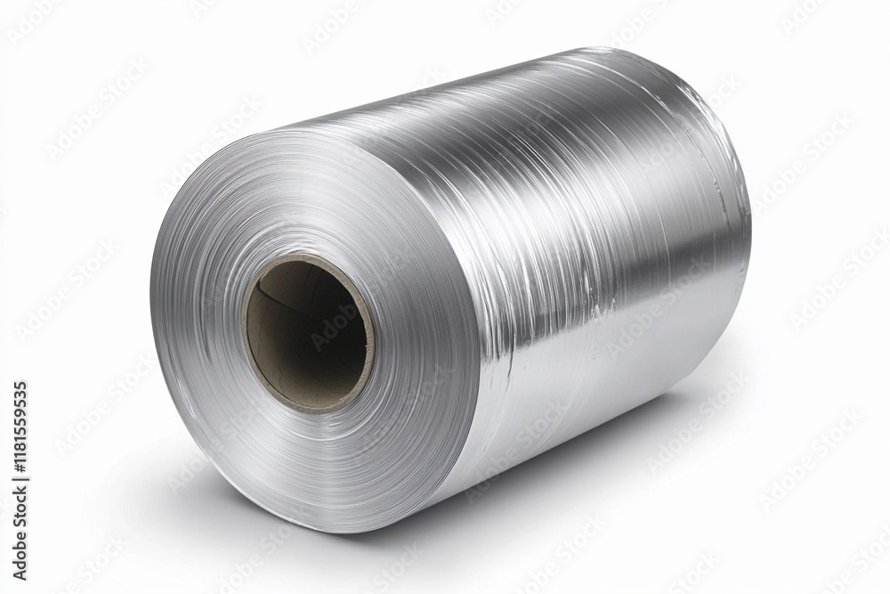 Silver plastic wrap roll for kitchen and food storage Silver plastic wrap roll for kitchen and food storage