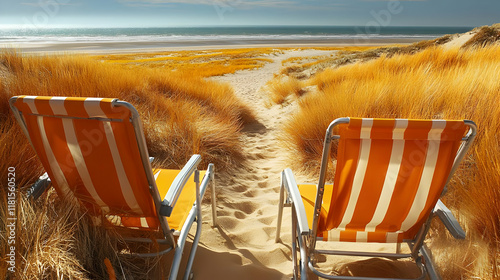 Beach Chairs Invite Relaxat...