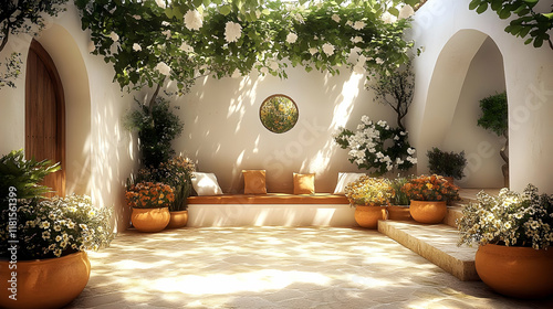 Tranquil Courtyard Creates ...