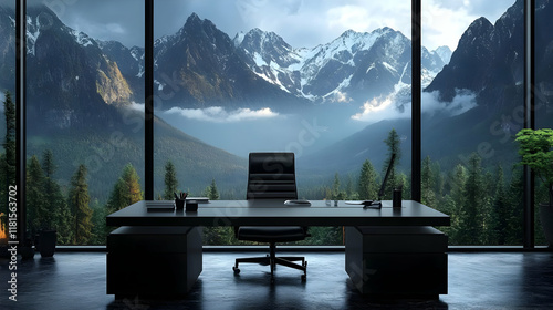 Modern Office Overlooks Maj...