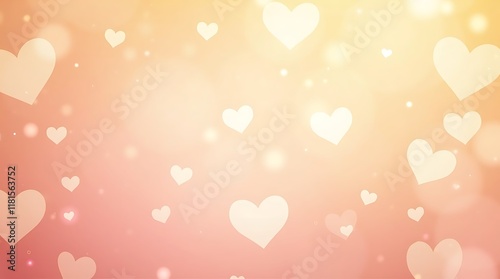 Romantic Hearts Background:  A Warm and Tender Valentine's Day Design