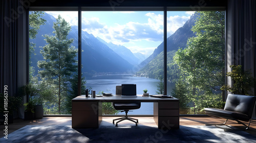 Modern Home Office Creates ...