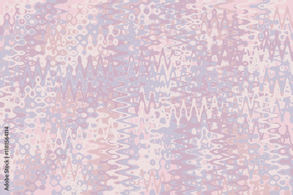 Fototapeta premium Pink beige doodle abstract background. Illustration for banner, poster, card