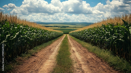 Cornfield Path Leads Throug...