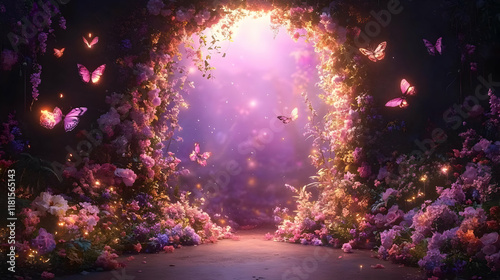 Magical Flower Archway with...