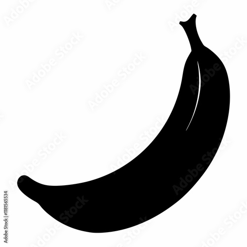 Banana Shadow Vector Art Design