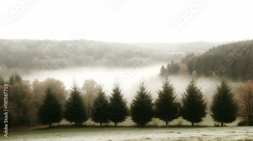 Misty Forest Landscape Crea...