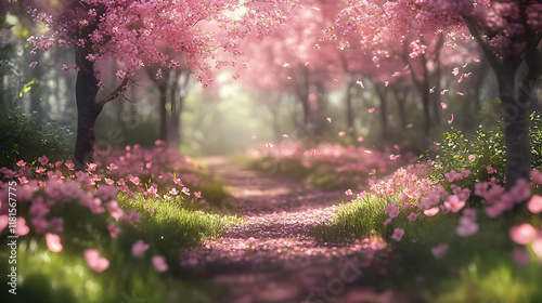 Pink Flowers Bloom Beautifu...