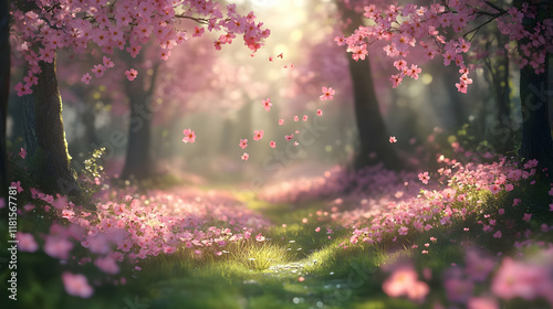 Pink Flowers Bloom Beautifu...
