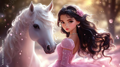 Girl Meets Horse: Pink Dres...