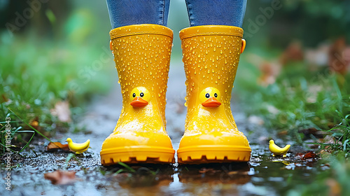 Yellow Rain Boots Splash in...