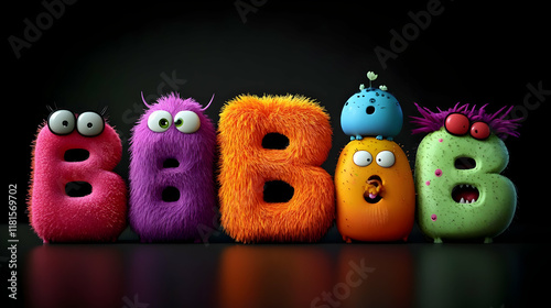 Fuzzy Colorful Letters Jump...