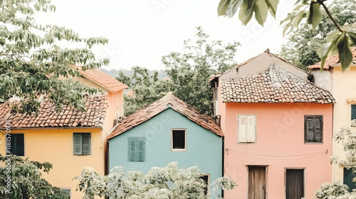 Colorful Houses Stand Tall ...