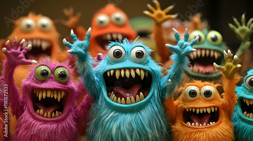 Fuzzy Colorful Monsters Rai...