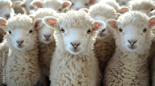 Lambs Gather Together Close...