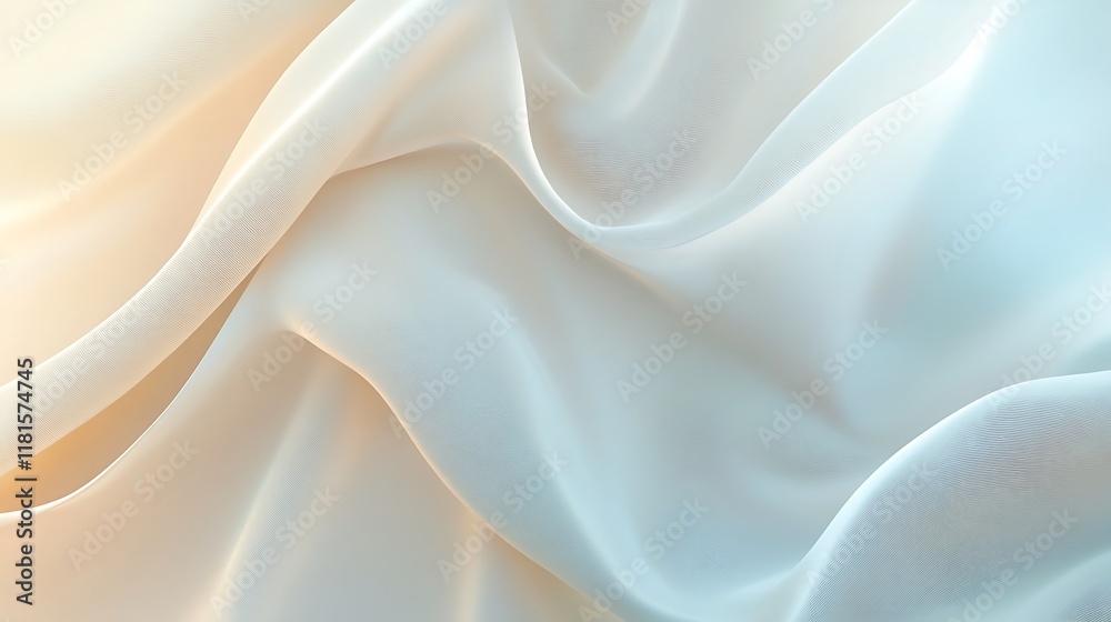 Fototapeta premium Soft Draped Fabric Abstract Textured Background