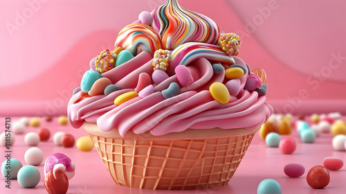 Pink Ice Cream Meets Candy:...