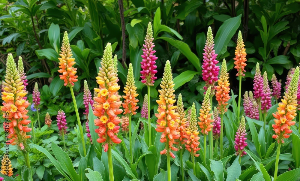 Vibrant flowers in full bloom Vibrant flowers in full bloom