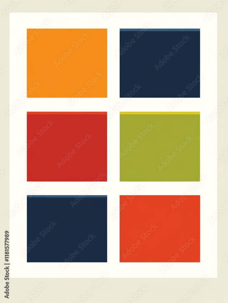 Naklejka premium Colorful geometric shapes in a modern design.