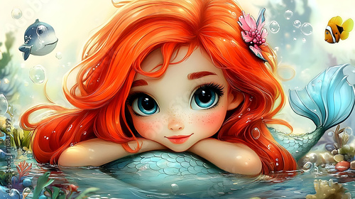 Mermaid Dreams: Redhead Fan...