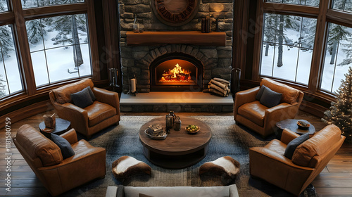 Cozy Cabin Creates Warmth w...