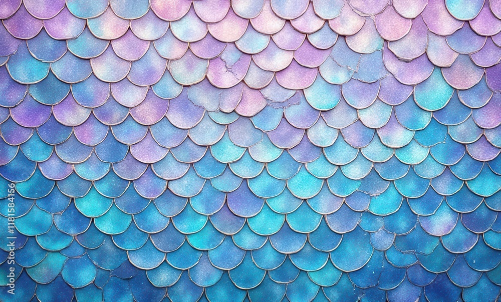 Colorful iridescent scales pattern background Colorful iridescent scales pattern background
