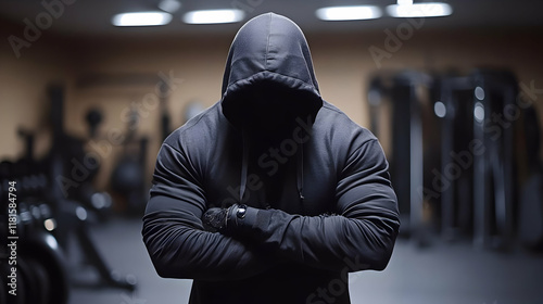 Strong Man Stands Confident...