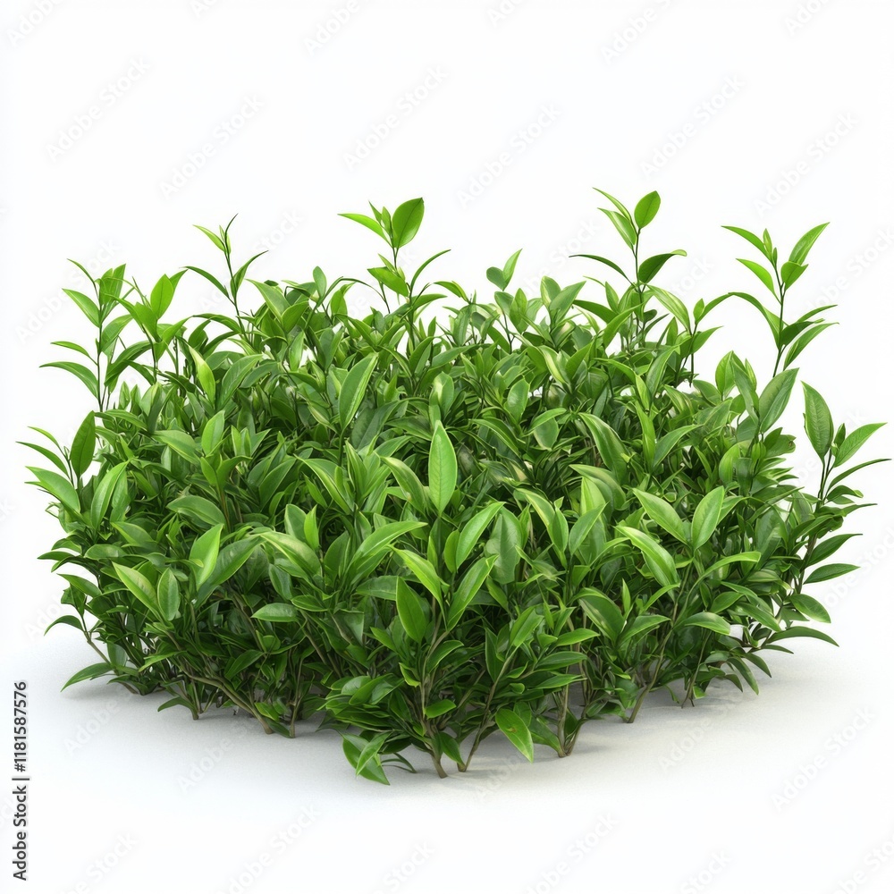 Obraz premium Lush Green Plant Group with Vibrant Leaves in Bright Indoor Light Setting