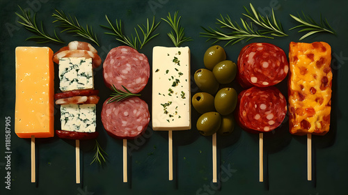 Cheese, Salami, Olives, and...