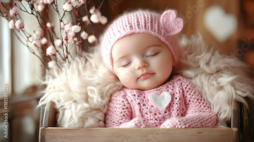 Baby Sleeps Peacefully in P...