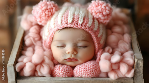 Baby Sleeps Peacefully in P...
