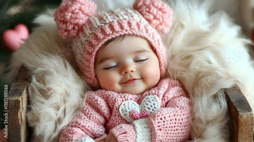 Baby Girl Sleeps Peacefully...