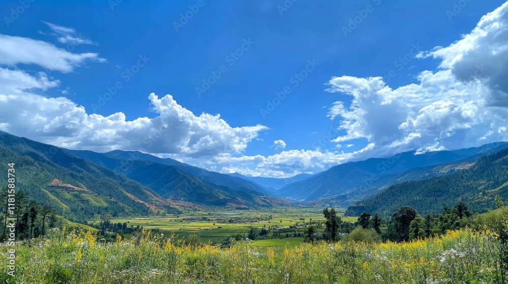 Obraz premium Breathtaking Mountain Valley Scenery