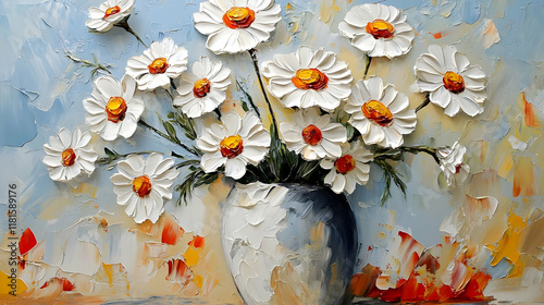 White Daisy Flowers Bloom B...