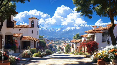 Charming Village Nestles Be...