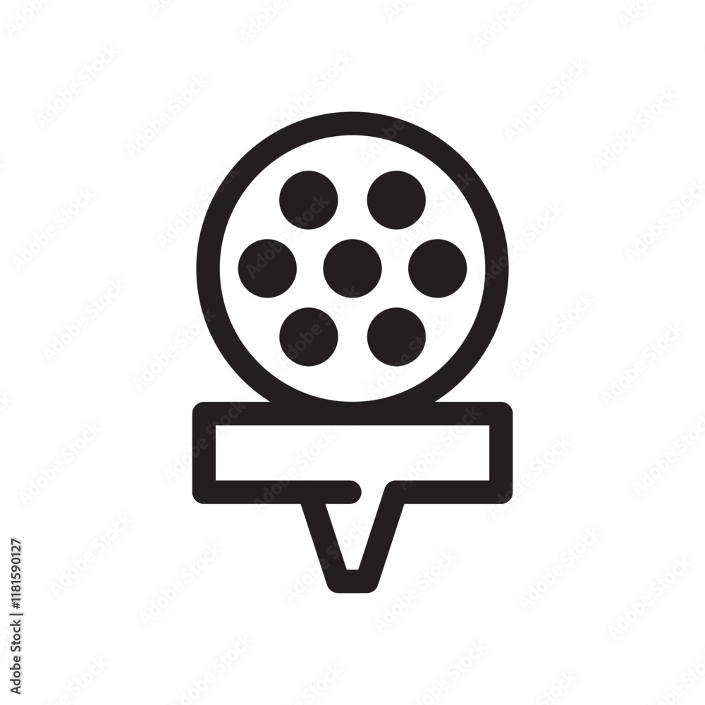 Golf ball outline icons, minimalist vector illustration, simple concept, Isolated on white background Golf ball outline icons, minimalist vector illustration, simple concept, Isolated on white background