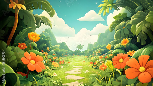 Tropical Path Leads Through...