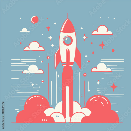 space rocket illustration