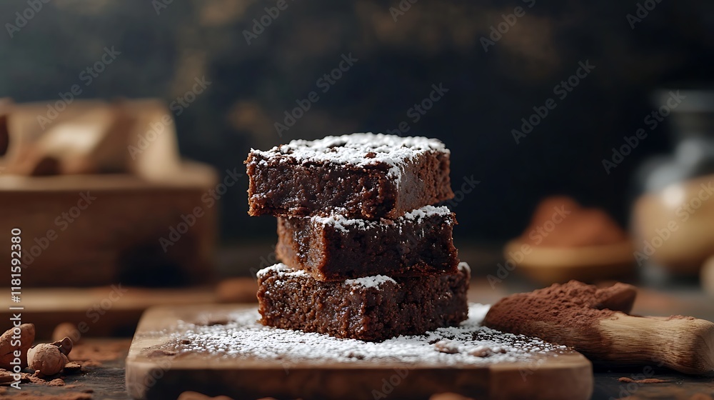Cupcake with Holiday-Themed Frosting and Decorations