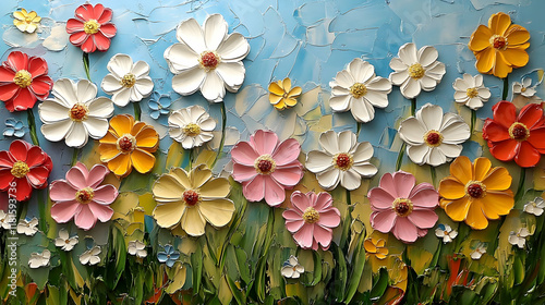 Colorful Flowers Bloom Vibr...