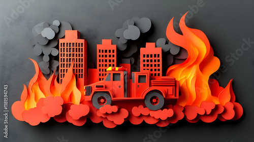 Fire Truck Races to Burning...