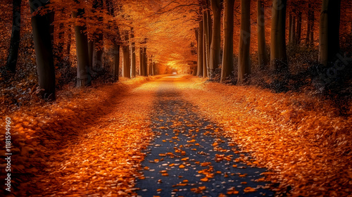 Autumn Leaves Fall Gently o...
