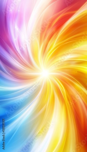 Abstract Swirls of Colorful Energy A Vibrant Background Ideal for Power and Natural Resources