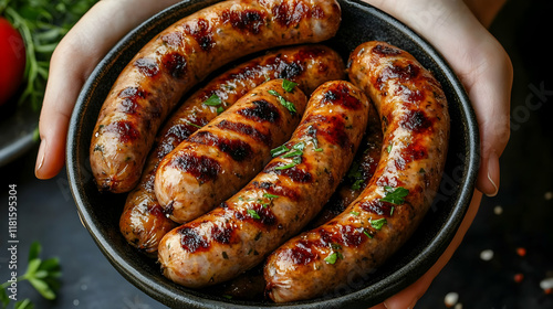 Grilled Sausages Sizzle Del...