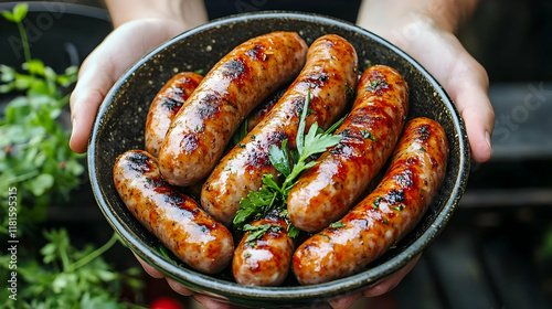 Grilled Sausages Sizzle Del...