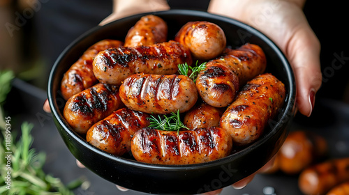 Grilled Sausages Sizzle Del...