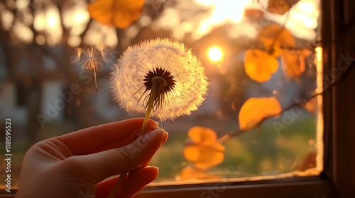 Dandelion Seeds Float Gentl...