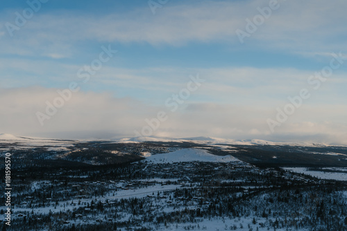 Scenic Winter Landscape of Venabygd, Norway photo